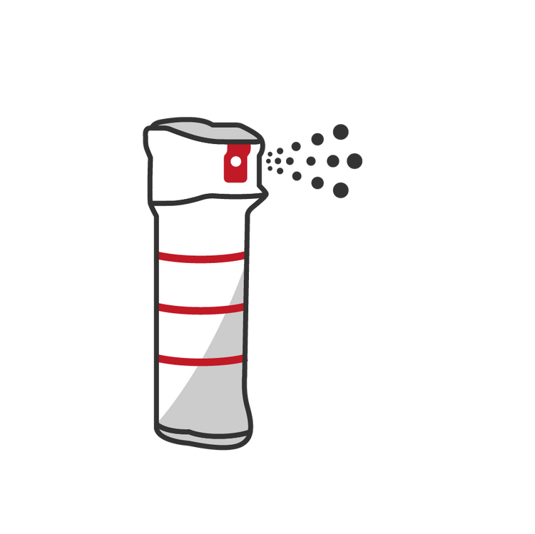 Pfefferspray Gel & Schaum