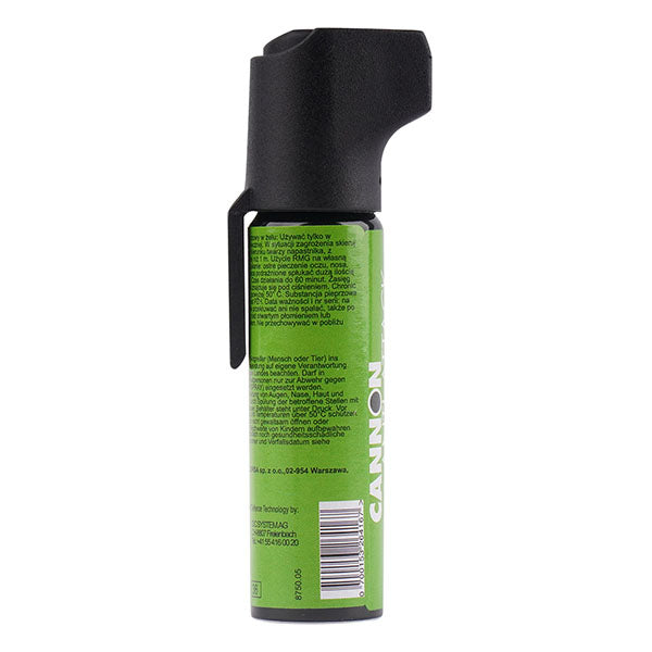 Pava – CANNON ANTI ATTACK 25 ml Seitenansicht der grünen kompakten Flasche