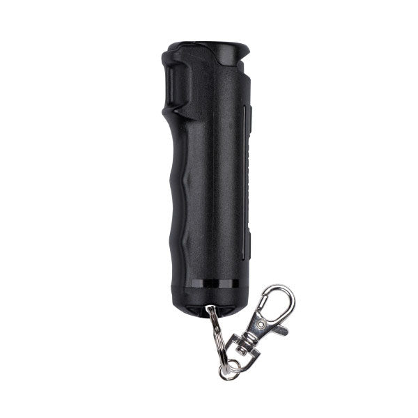 Pfefferspray F15 PEPPER GEL black 15 ml – kompaktes schwarzes Pfefferspray mit Schlüsselring für schnellen Zugriff und diskrete Selbstverteidigung
