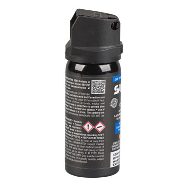 Pfefferspray Nebel MK-3 CONE 60 ml von SABRE Red – Seitenansicht des schwarzen Sprühbehälters