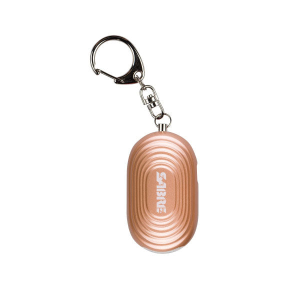 Schrillalarm 2-in-1 Personal Alarm mit LED Licht & Karabinerhaken, bronze