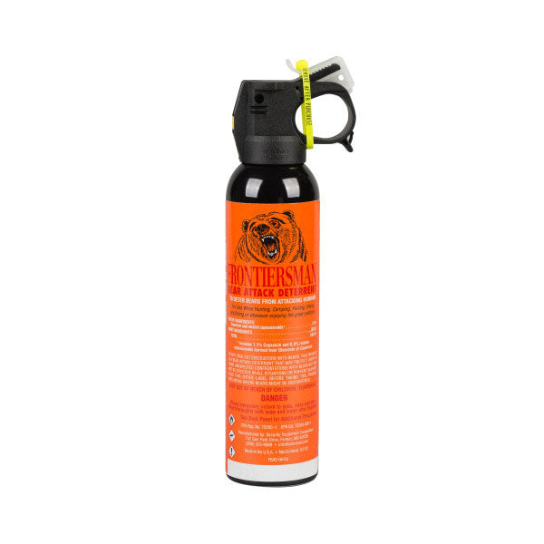 Pfefferspray Tierabwehr – FRONTIERSMAN Bear Spray 270 g – großes Abwehrspray gegen Bär- und Wolfsangriffe
