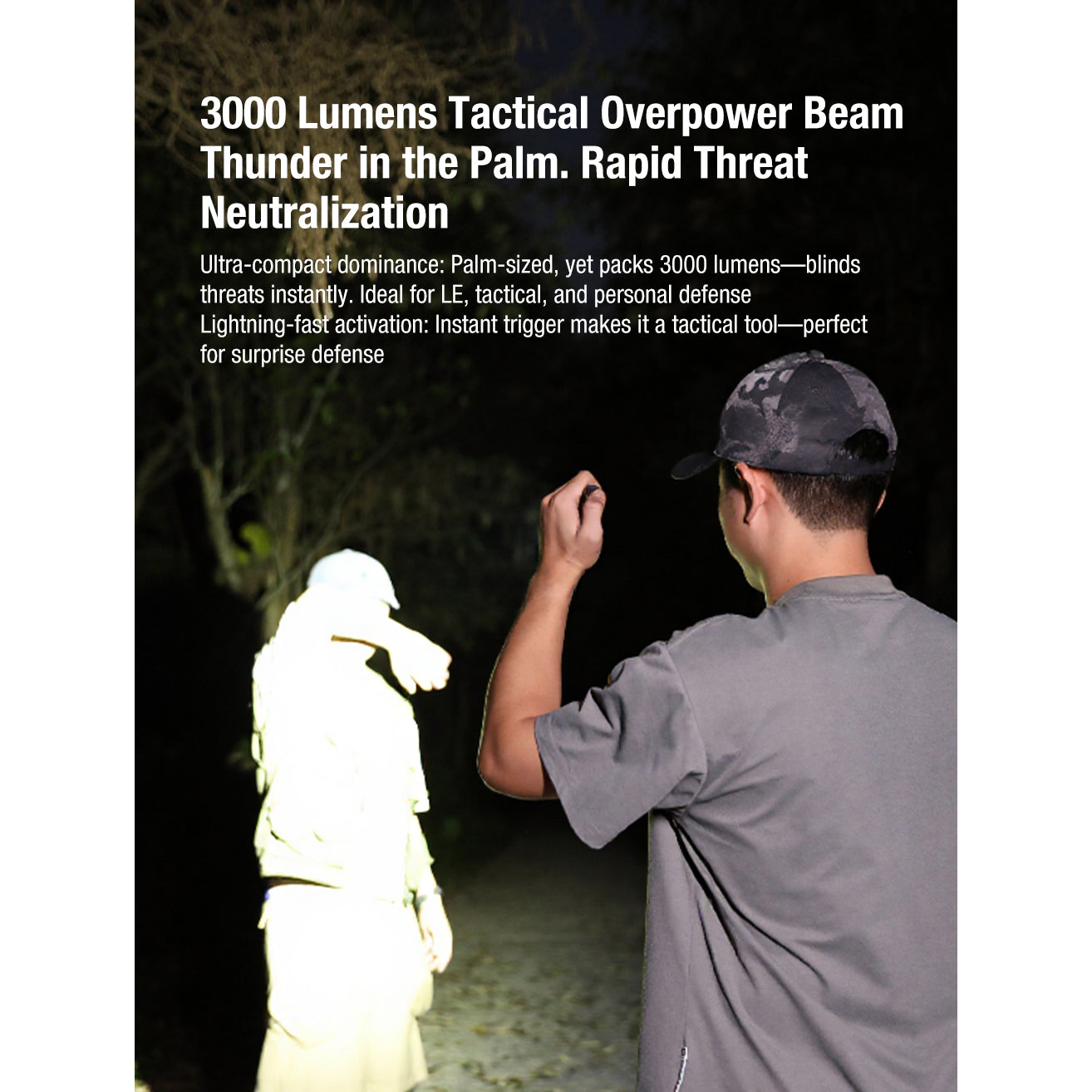 Tactical Flashlight FlatTac X2, 3'000 Lumen (inkl. Akku)
