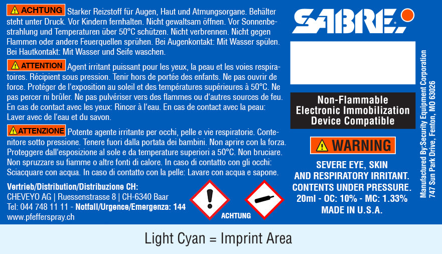 Pfefferspray MK-3 FOAM, Schaumstrahl, 54ml