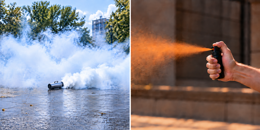 CS-Gas oder Pfefferspray? Unterschied zu Tränengas