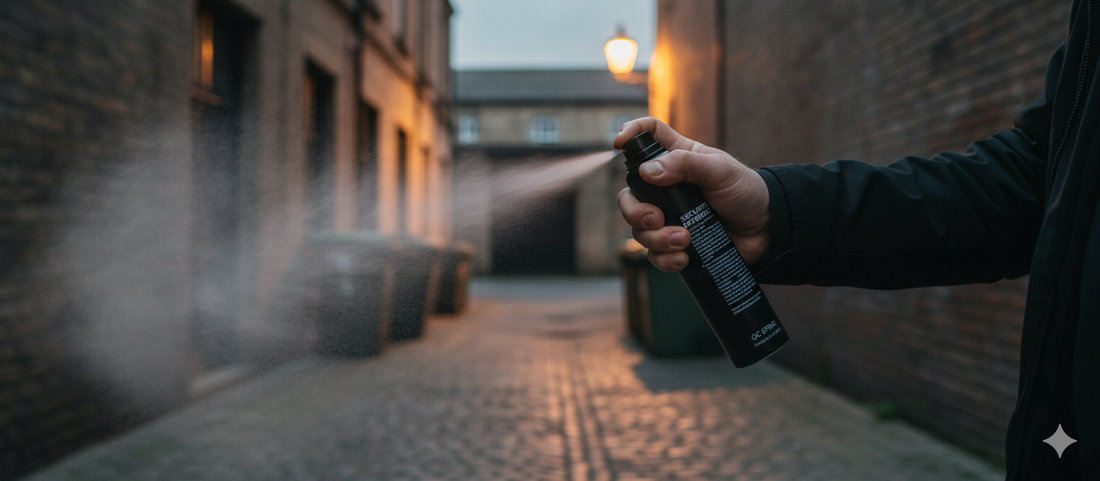 Wie lange bleibt Pfefferspray in der Luft?