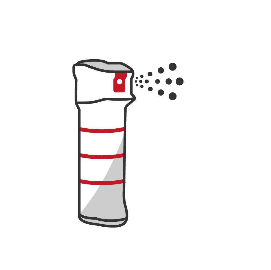 Pfefferspray Gel & Schaum