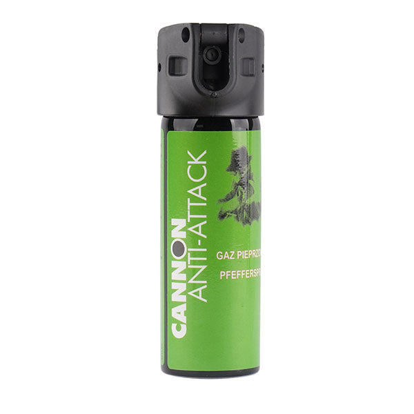 Pava – CANNON ANTI ATTACK 47 ml grüner kompakter Abwehrspraybehälter mit Fingerschutz zur persönlichen Verteidigung