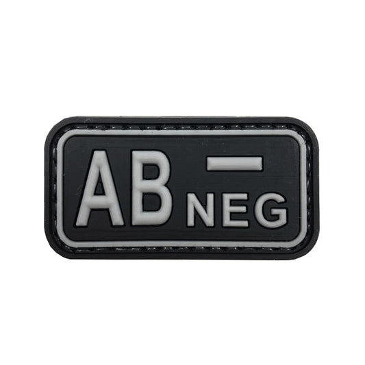 Morale Patch BLUTGRUPPE AB- NEG, black/grey