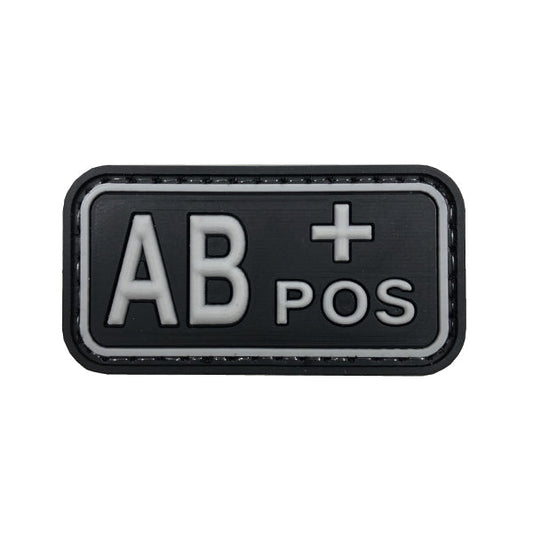 Morale Patch BLUTGRUPPE AB+ POS, black/grey