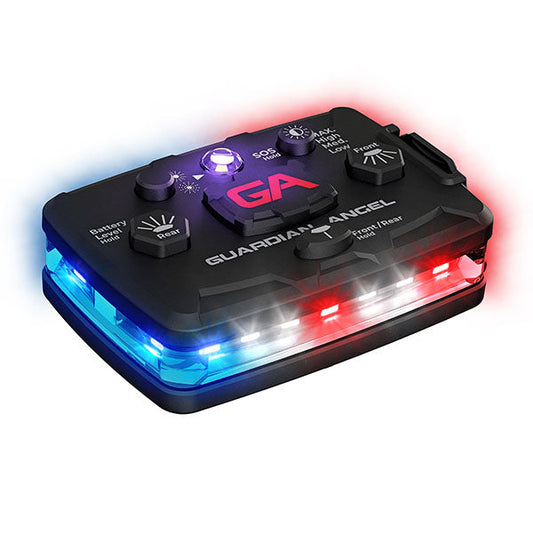 GUARDIAN ANGEL Sicherheitslicht ELITE INFRARED HYBRID RED/BLUE inkl. Akku