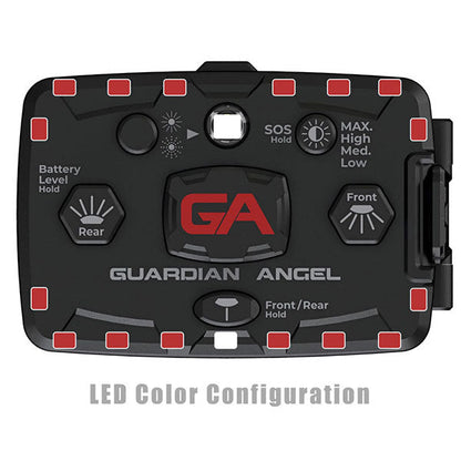 GUARDIAN ANGEL Sicherheitslicht ELITE RED/RED, inkl. Akku