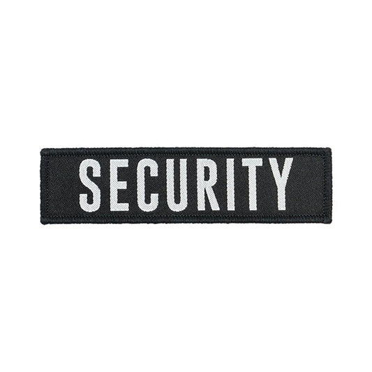 Klettabzeichen SECURITY, 25x100mm, weiss