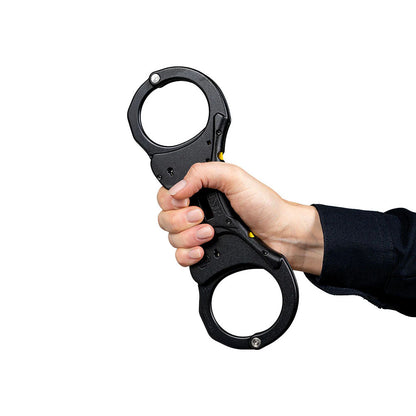 Handschellen Rigid Plus Cuffs (Aluminum Bow), Black