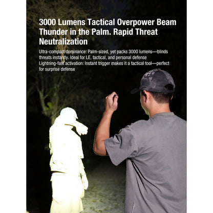 Tactical Flashlight FlatTac X2, 3'000 Lumen (inkl. Akku)