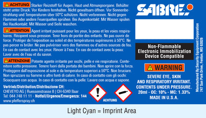 Pfefferspray MK-6 STREAM mit Gürtelclip, Strahl, 20ml