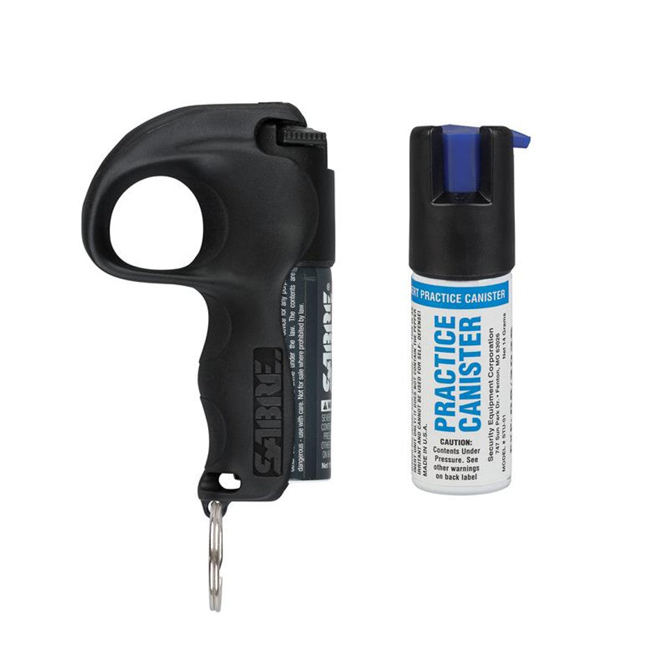 Pfefferspray m. Haltegriff & Übungsspray