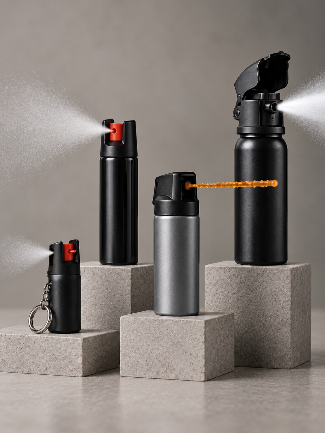 Verschiedene_Pfeffersprays_im_Vergleich